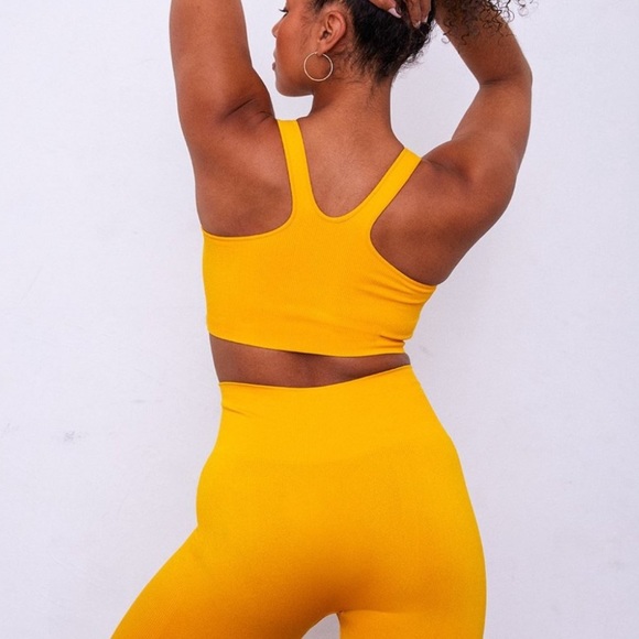 SET Active Daisy Box Bra Orange Yellow Daisy Color Mediumm - Picture 4 of 7